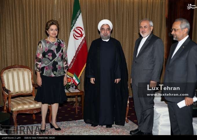 دیدار حسن روحانی، رییس جمهور ایران با دیلما روسف رییس جمهور سابق برزیل زنان سیاستمدار جهان