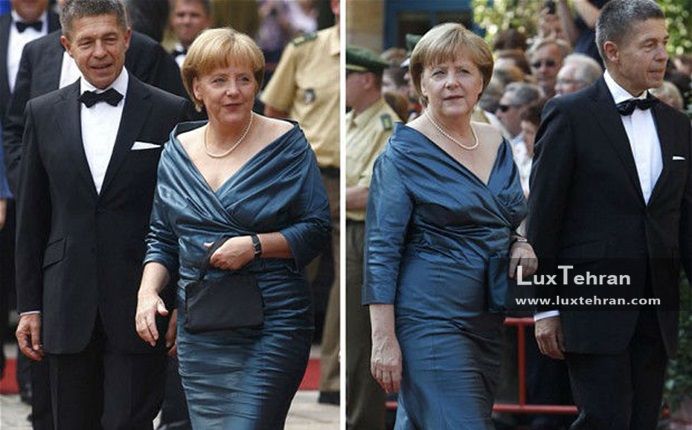 زنان سیاستمدار جهان تصویر آنجلا مرکل صدر اعظم آلمان و یواخیم سائور