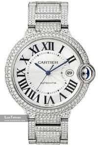 10. ساعت لارج بالون بلو ((Cartier Large Ballon Bleu Pave Diamond Watch,