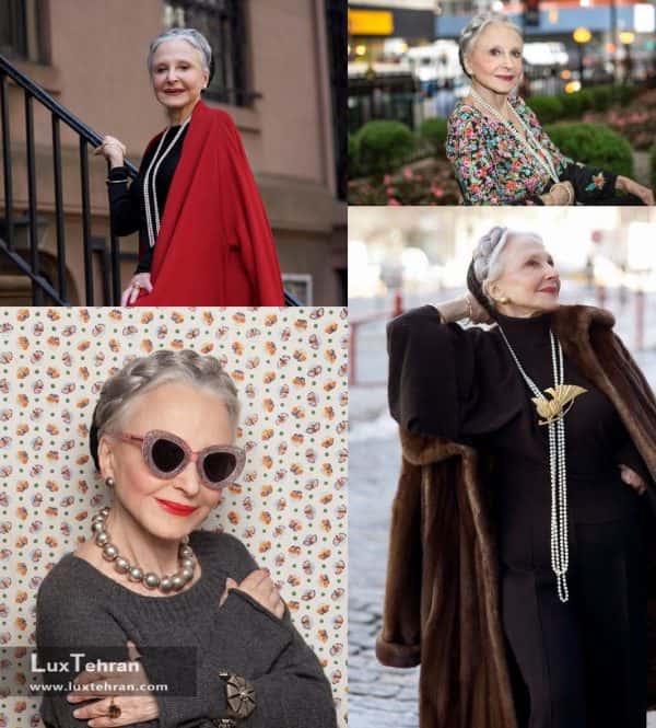خوش استایل ترین زنان مسن اینستاگرام ( جذابترین فشن بلاگرهای از 50 تا 80 ساله )