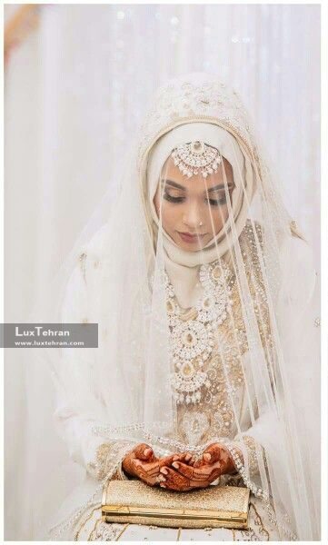 عروس هایی با لباس عروس پوشیده و اسلامی / تصاویری از عروس های مسلمان با لباس عروس