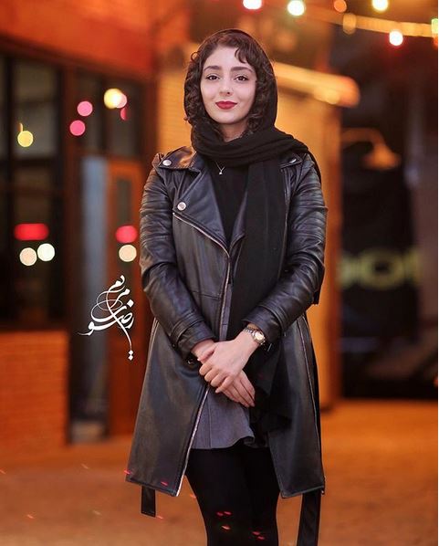 مدل مانتو بازیگران زن ایرانی چرم 