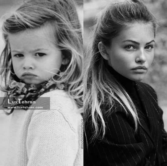 زیباترین دختر جهان Tilan Blondo مقایسه کودکی و بزرگسالی