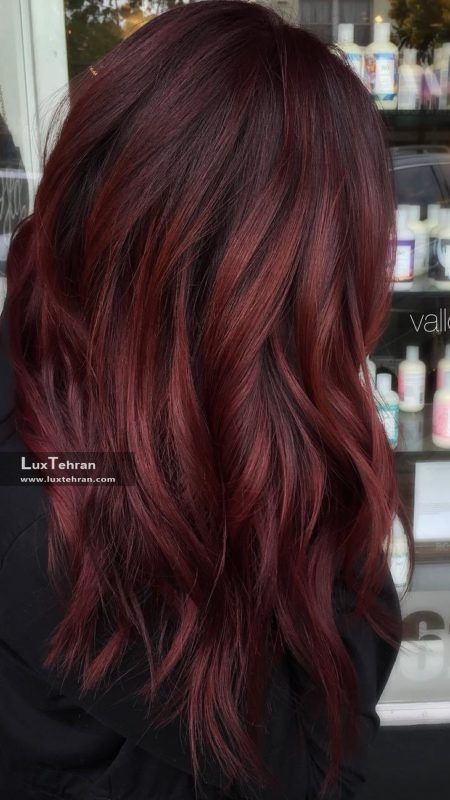 رنگ مو قهوه ای متمایل به قرمز