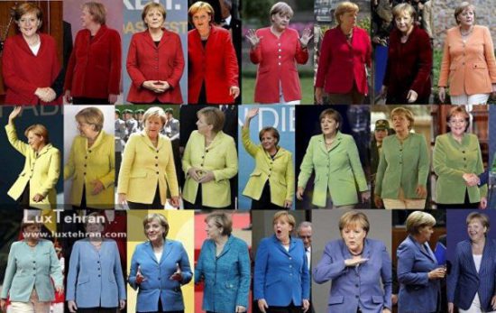 کت های رنگارنگ خانم انچلا مرکل، صدر اعظم آلمان
