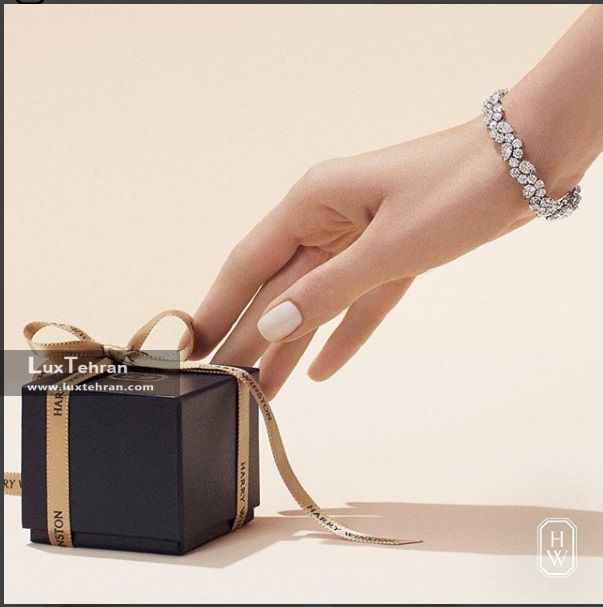 جدید ترین دستبند الماس ظریف کاری شده برند لاکچری هری وینستون