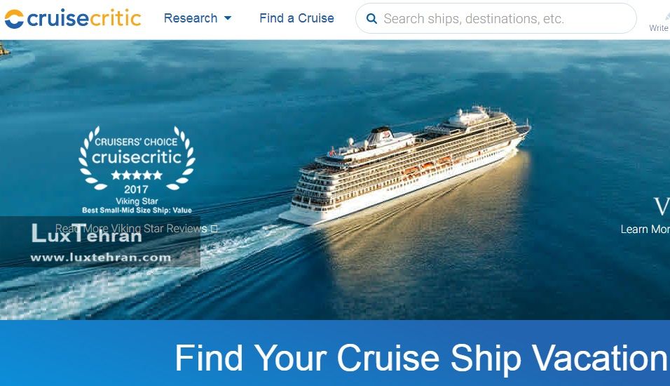 یکی از بهترین سایت های آشنایی با کشتی های کروز مجلل و چند طبقه برای سفرهای لاکچری 