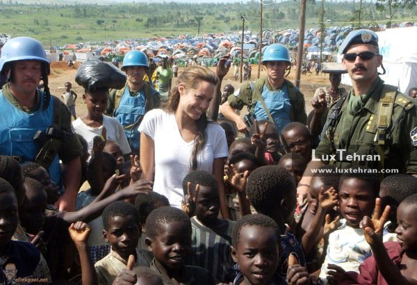 سفر آنجلینا جولی به کشور کنگو در قاره آفریقا