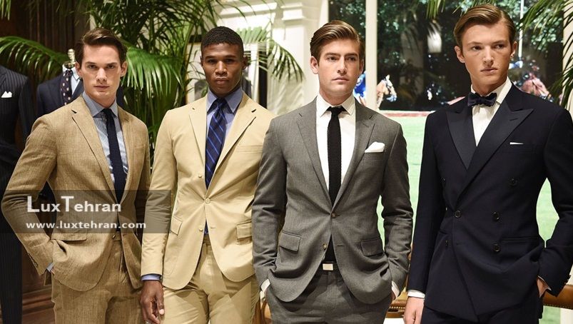 تصویر جدید ترین طرح های کت و شلوار مردانه برند رالف لورن