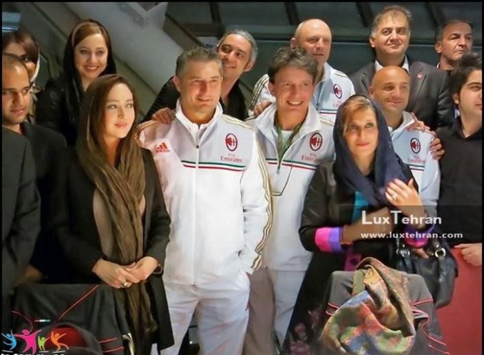استایل نیکی کریمی در کنار بزرگان فوتبال ایتالیا در تهران