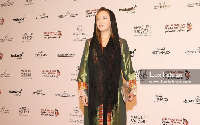 تصویر استایل نیکی کریمی در جشنواره فیلم ابوظبی در امارات متحده عربی