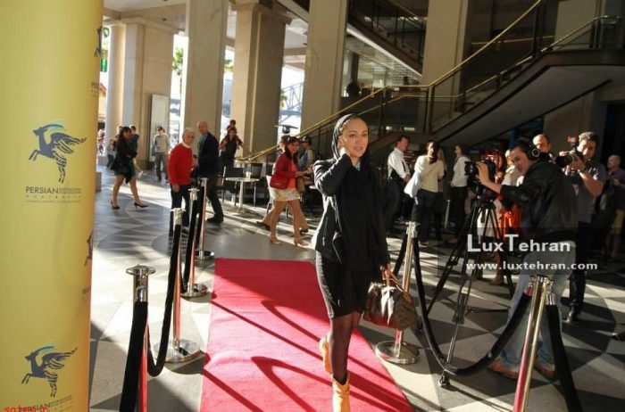 نیکی کریمی را در مراسم فرش قرمز جشنواره فیلم استرالیا