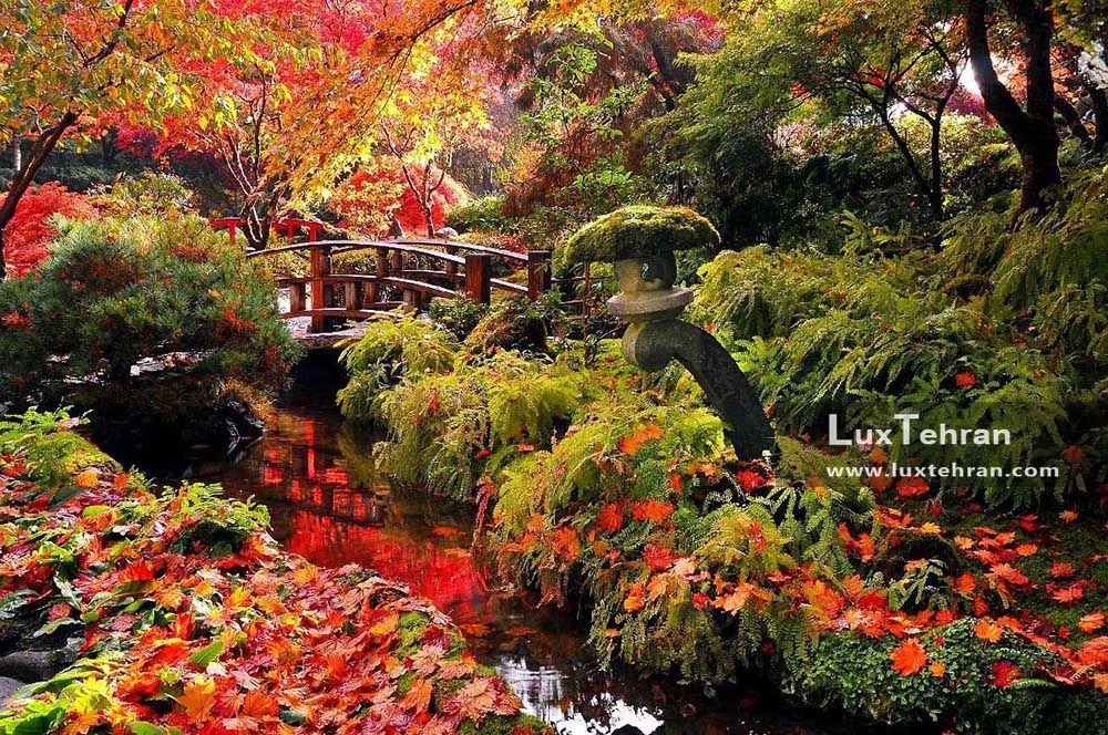 طبیعت زیبا باغ ژاپنی بوچارت استان بریتیش کلمبیا (BC)کانادا)