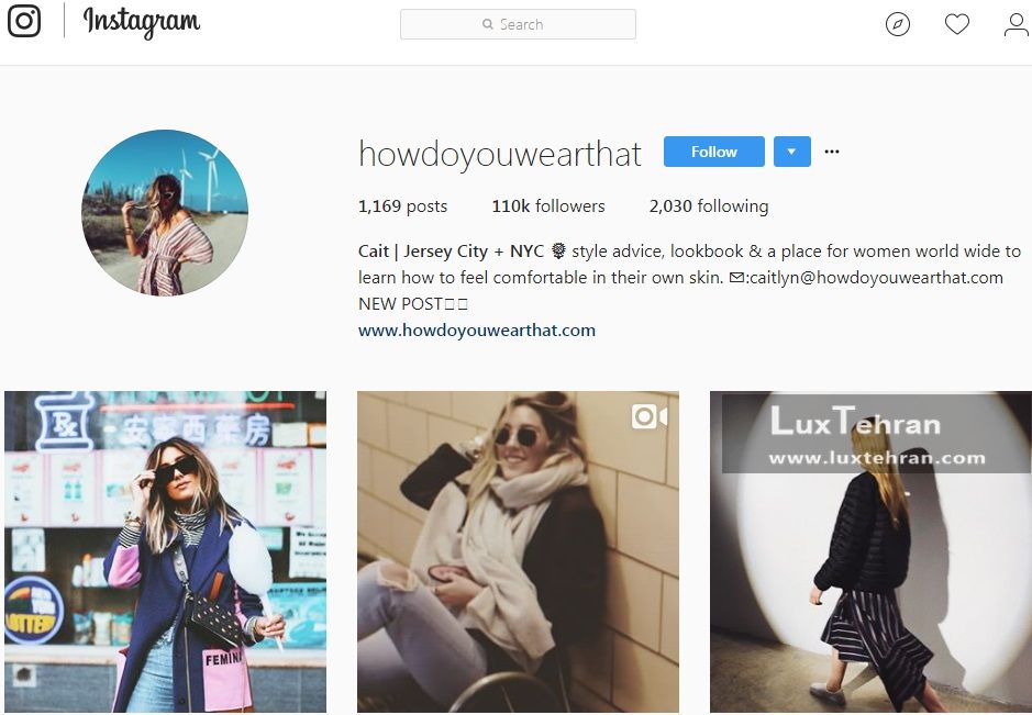 اینستاگرام یکی از فشن بلاگرهای همکار برند H&M