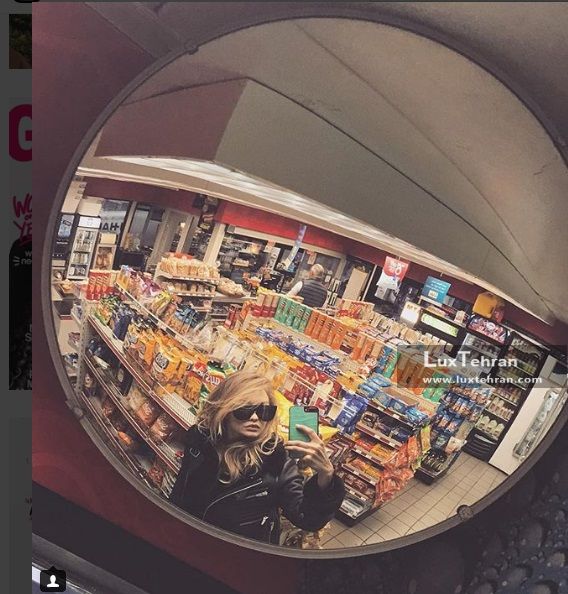 سلفی جالب جی جی جدید در بازدید از یک فروشگاه در امریکا
