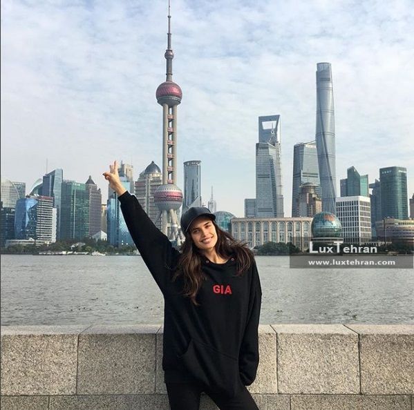 سارا سامپایو به همراه انجل های ویکتوریا سکرت به شانگهای چین رفته است