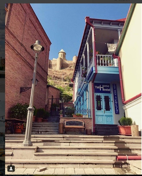 منطقه قدیمی شهر تفلیس در گرجستان