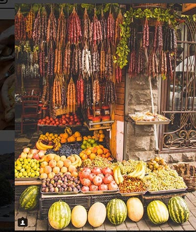 انواع و اقسام میوه ها در شهر تفلیس گرجستان