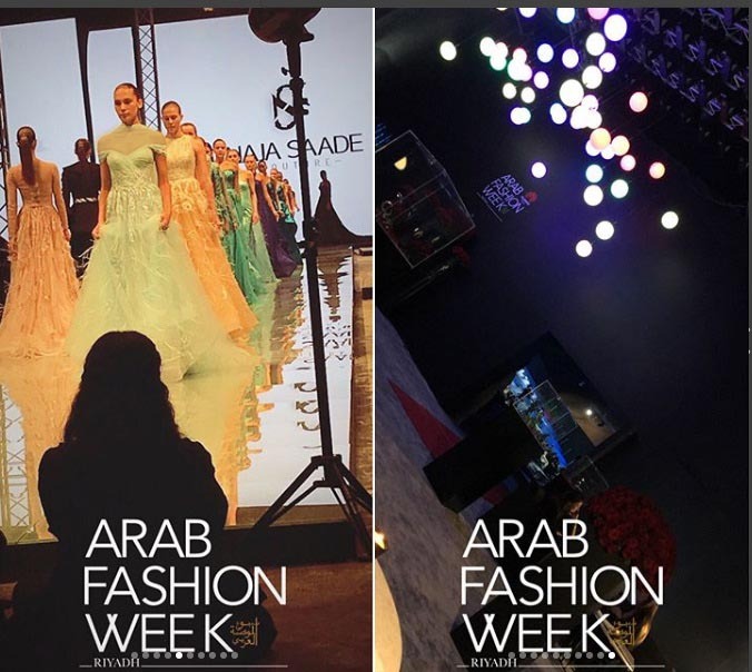 طراح لباس سعودی در استیج نخستین هفته مد عربستان