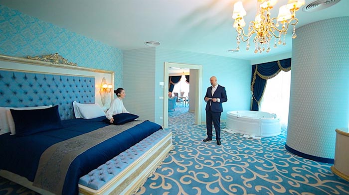 اتاق های لوکس هتل ۵ ستاره LEOGRAND تفلیس گرجستان