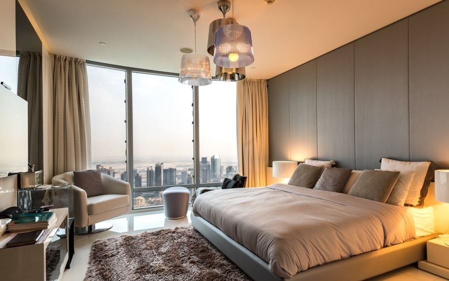  اتاق خواب مستقر در پنت هاوس مجلل برج خلیفه دوبی