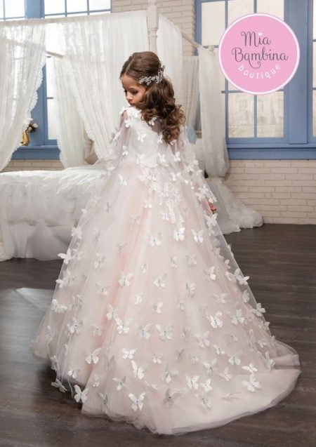 لباس عروس بچه گانه پروانه ای