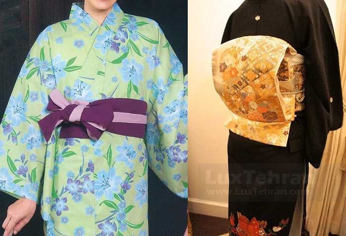 مدل هایی از شال های این لباس سنتی ژاپنی 