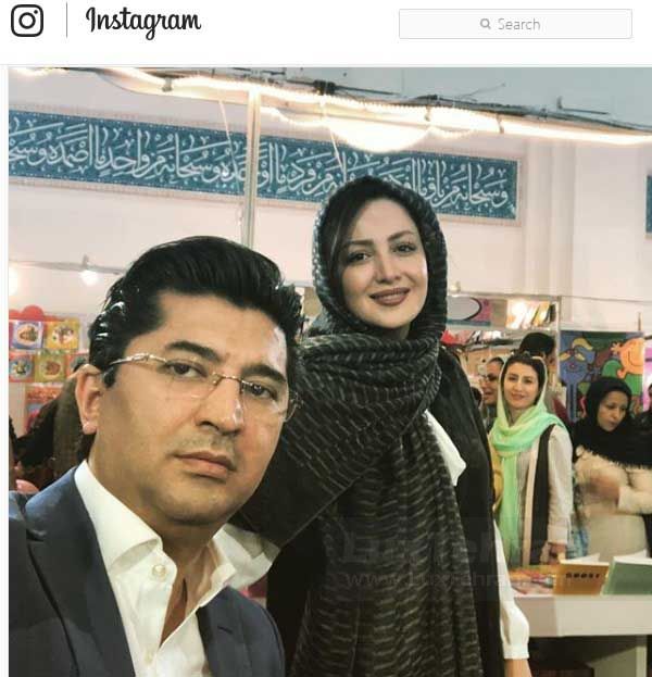 سلفی همسر شیلا خداداد با وی در نمایشگاه بین المللی کتاب تهران