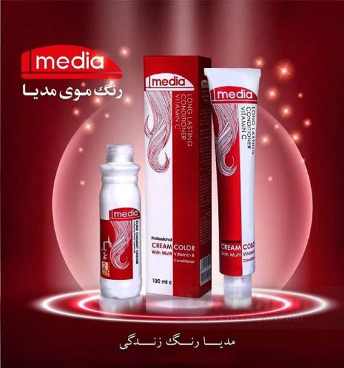 رنگ مو مدیا (MEDIA) از محصولات ساخت ایران