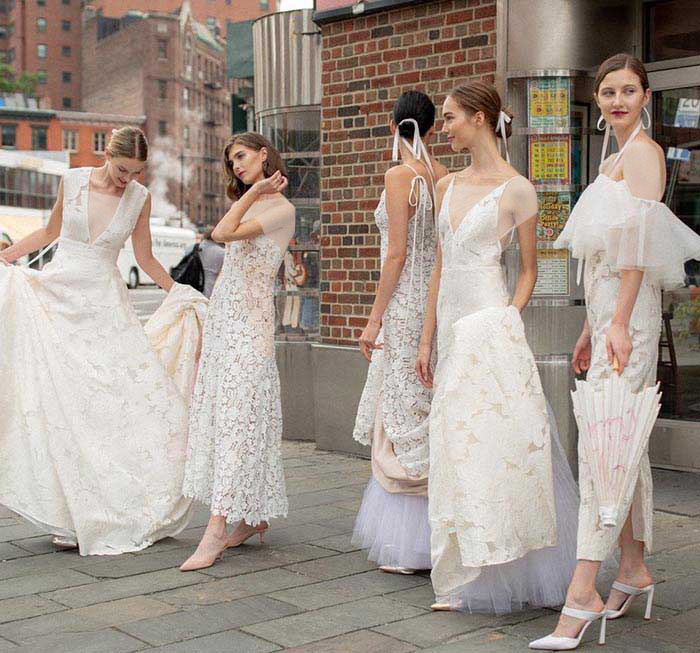  ترند های جدیددر طراحی لباس عروس ۲۰۱۹ که در هفته مد بریتانیا 