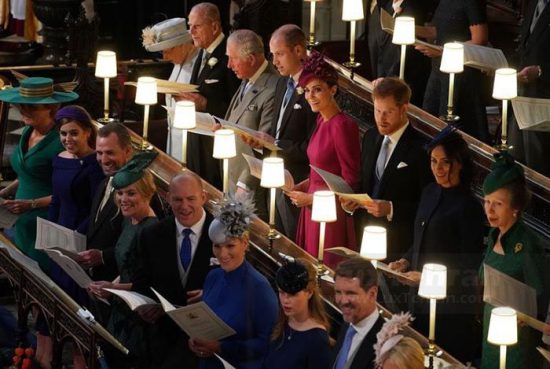 پوشش اعضای خاندان سلطنتی انگلیس