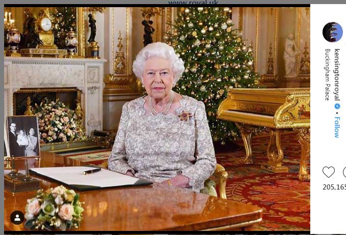 پیام کریسمس ملکه الیزابت دوم