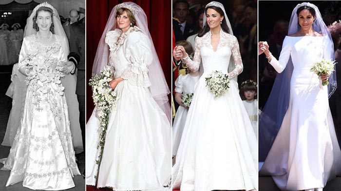 لباس عروس اعضای خاندان سلطنتی