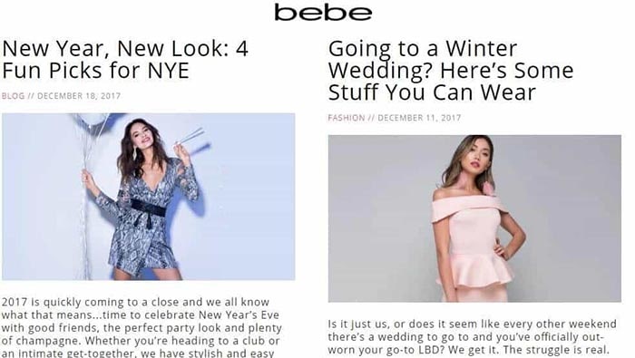 وبلاگ برند BEBE