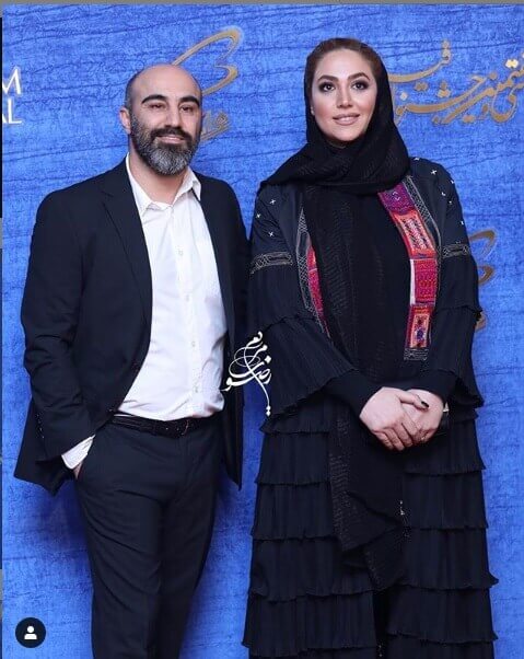 محسن تنابنده در کنار همسرش٬ در نشست خبری فیلم قسم